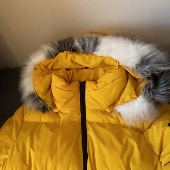 Girls SAM EDELMAN Faux Fur Puffer Jacket - Picture 3 of 5